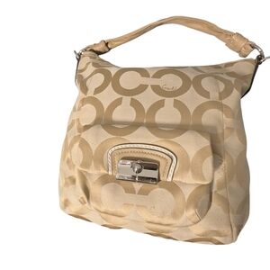 Coach Tan Signature Shoulder Bag